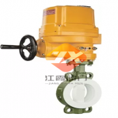 電動襯氟對夾蝶閥（全襯）