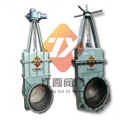 手動(dòng)襯膠雙面密封閘板閥